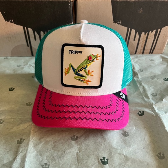 Goorin Bros Accessories - Goorin Bros Trucker Hat TIED TRIPPY FROG Drop NEW WITH TAG LIMITED EDITI…